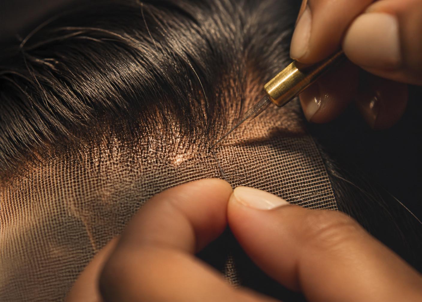 HD Swiss lace wig inspected before dispatch